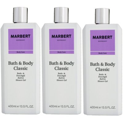 Marbert Bath & Body Classic 3 x 400 ml Duschgel Set