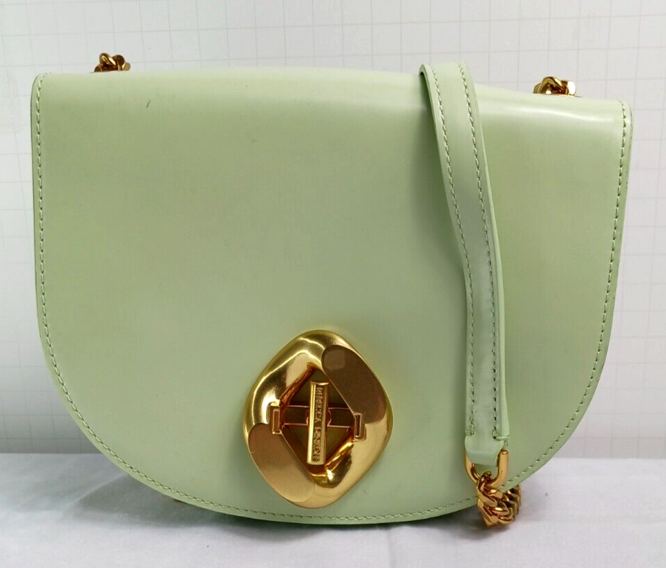 Rebecca Minkoff Mint G Mini Saddle Leather Shoulder Bag New with 