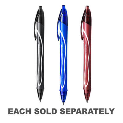 Bic Gelocity Quick Dry Retractable Pen Ink Dries Ultra Fast Box of 12 Pieces