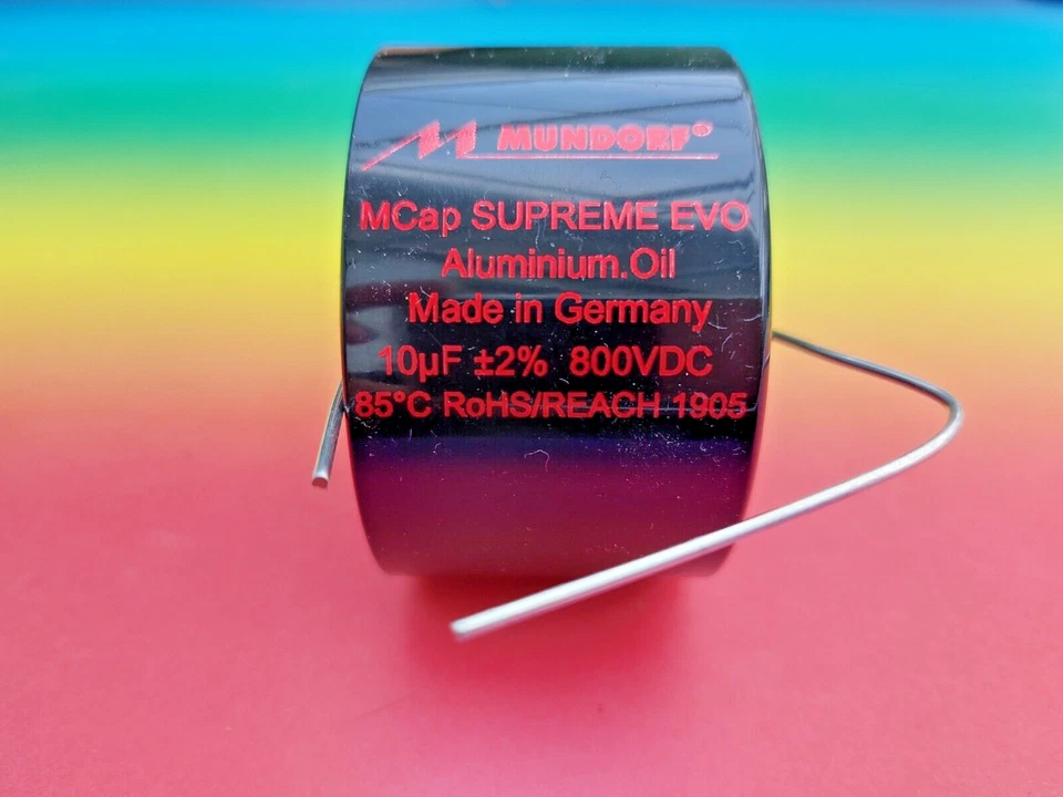 MUNDORF MCAP SUPREME EVO OIL 10μf 800V innovativo condensatore audiofilo