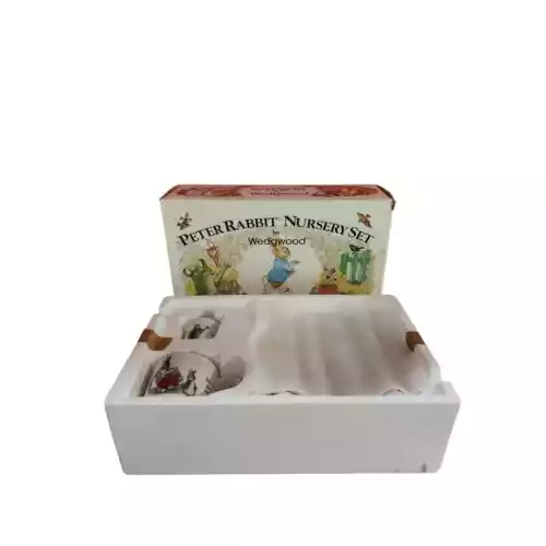 NEW BOX Wedgwood Peter Rabbit by Beatrix Potter 3 Piece Nursery Set ENGLAND