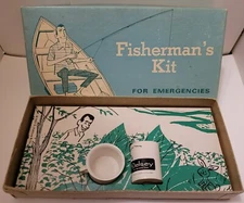Vintage 1967 Fisherman's Kit For Emergencies - H. Fishlove & Co.Gag Gift - RARE