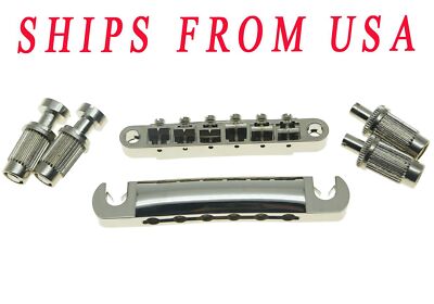 Genuine LP Tune-O-Matic Guitar Bridge & Tailpiece Fits Epiphone Les Paul US SHIP