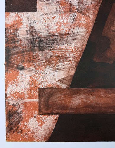 JOSE LUIS BUSTAMANTE Mexican Art Signed Original Print Abstraction n13 - Picture 4 of 6