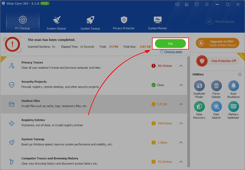 Wise Care 365 Pro ( Lifetime license / 3 PC) All in One PC Tuneup Check Utility - Image 3 of 3