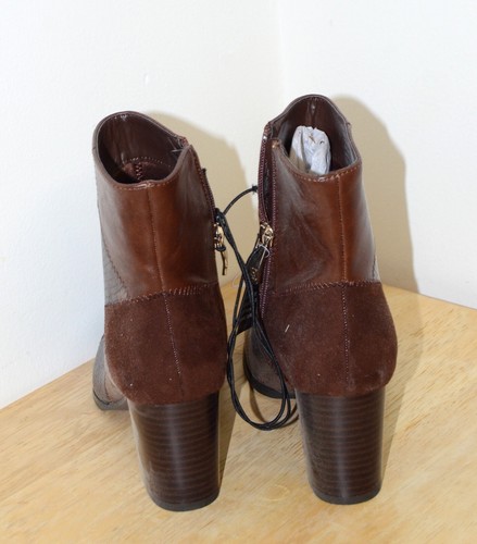 New Sz 7M Liz Claiborne Faux Leather Women's Ankle Boots Cambridge 3" Heel - Picture 8 of 9
