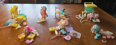 Choose My Little Pony Baby Ponies G1 1980's w/ Accessories Great Condition