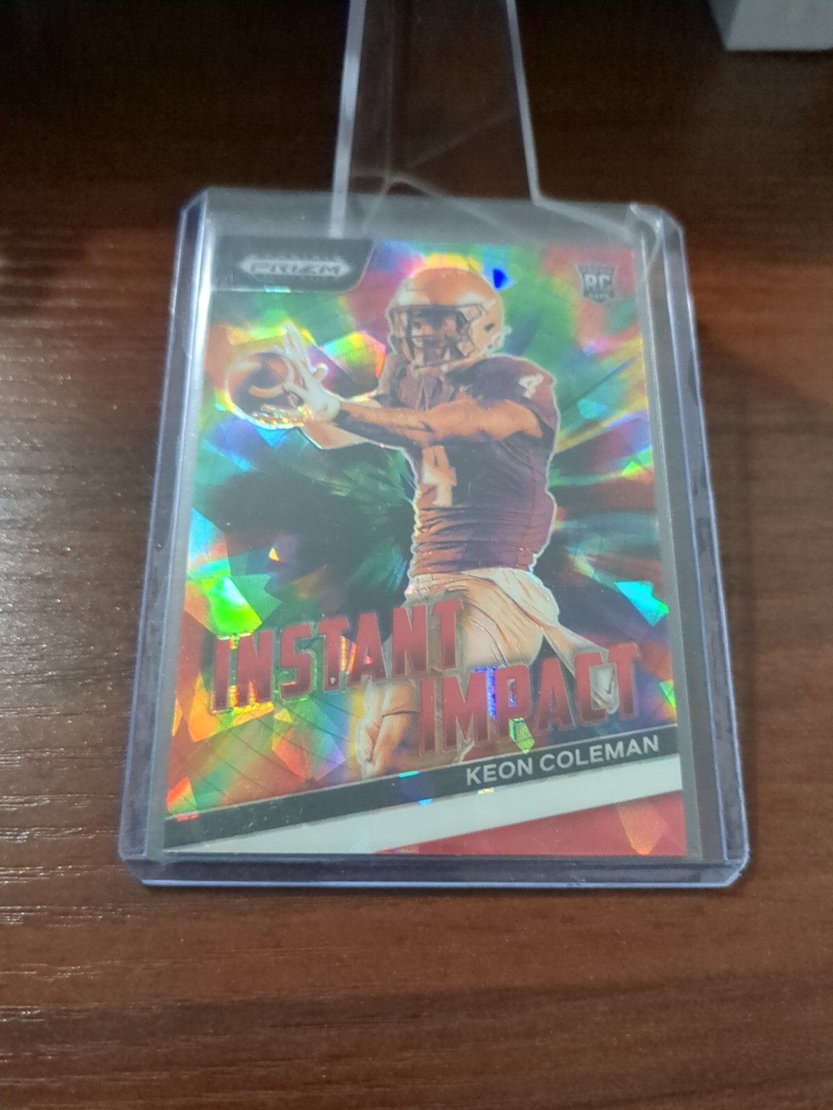 2024 Prizm Draft Picks Keon Coleman Red Cracked Ice PRIZM INSTANT IMPACT ROOKIE