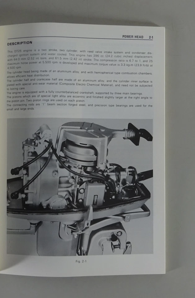 Manual De Taller / Servicio Suzuki Motor Fuera De Borda DT25 De 06/1976 - Imagen 3 de 4