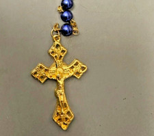 JESUS CHRIST CROSS ROSARY 59 NECKLACE JUST BEAUTIFUL FREE SHIPPING