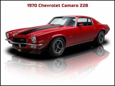 1970 Chevrolet Camaro Z28 New Metal Sign Large Size - Great Restoration 1970 Chevrolet Camaro Z28 New Metal Sign Large Size - Great Restoration
