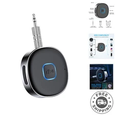 Hands-Free Bluetooth Aux Receiver for Car & Home - 16 Hours of Wireless Music
