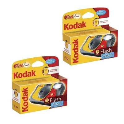 Kodak Fun Blitz Einweg SUC Kamera 27 Exp. + 12 KOSTENLOSE (39 Belichtungen) 2er-Pack