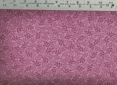 Quilting Treasures ~ Harmony Plum Rose Leaf Calico 100% Cotton Quilt Fabric BTY