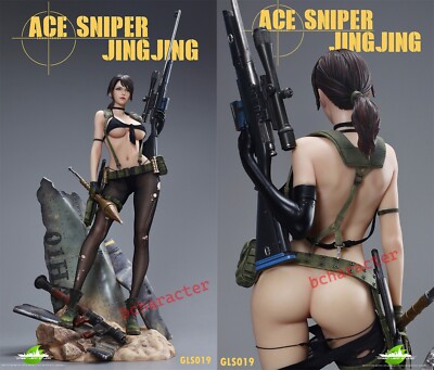 Rare 2023Green Leaf GLS019 Metal Gear Solid1/4Cast Off Sniper Quiet Statue Model