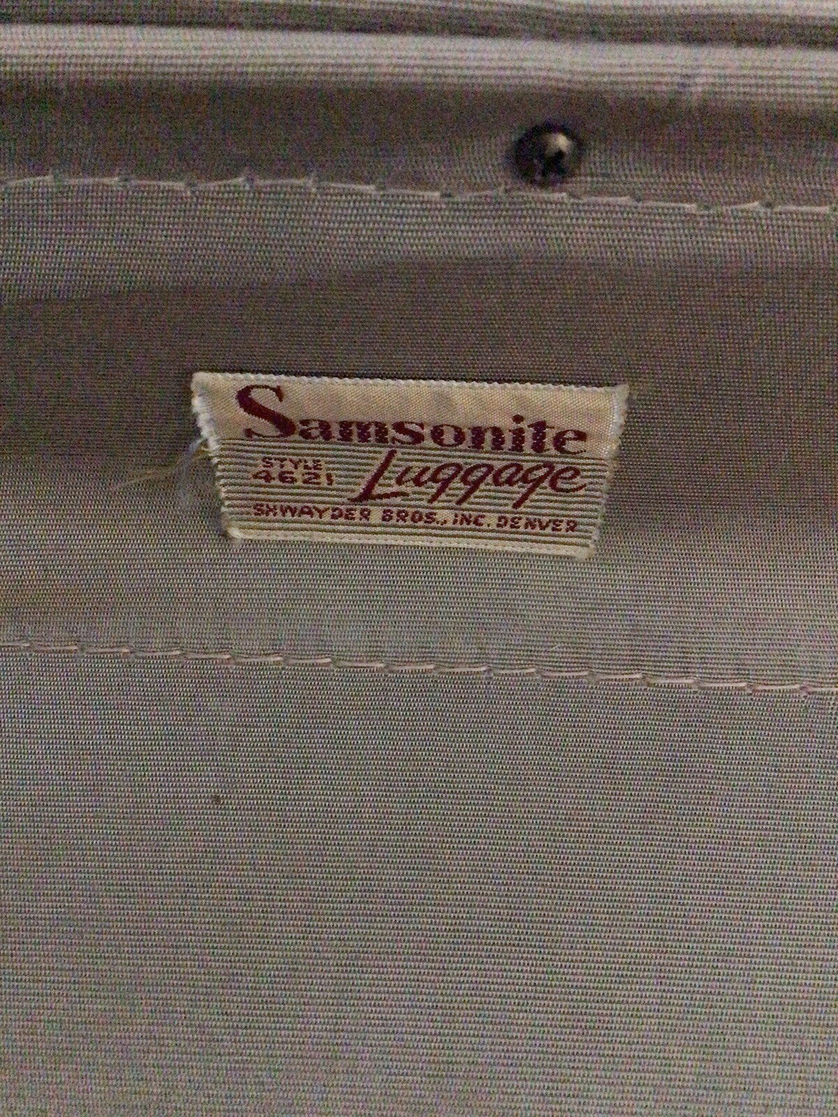 Vintage 1960s Samsonite Shwayder Bros Luggage Brown Suitcase 21