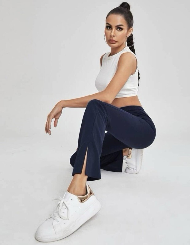 SHEIN EZwear Split Hem Pants Size Large (8/10)