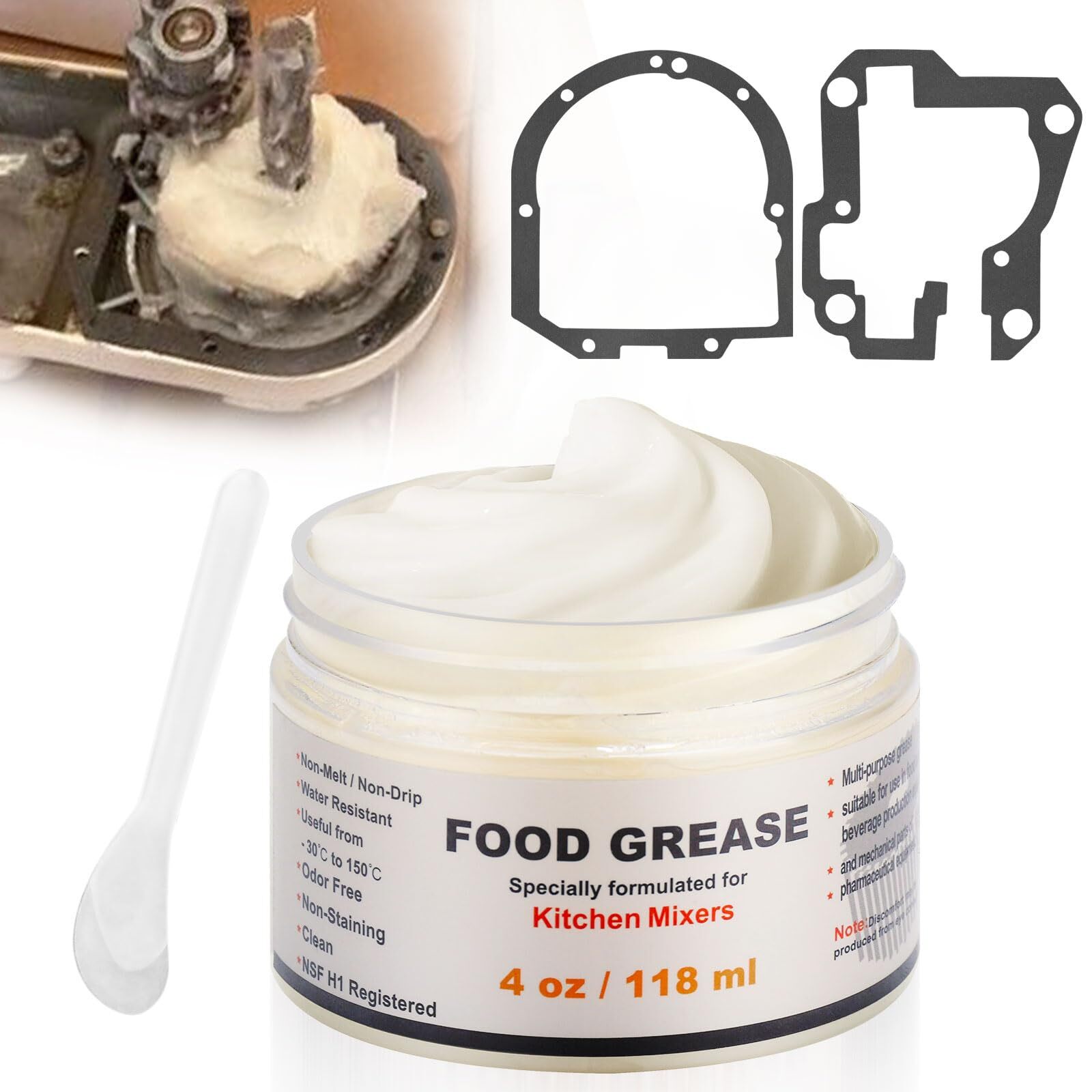 4Oz Food Grade Grease for Kitchenaid Stand Mixer Universally Compatible