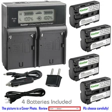 Kastar Battery LCD Dual Fast Charger for Sony NP-FM500 a57 a57 SLT-A57K SLT-A57M