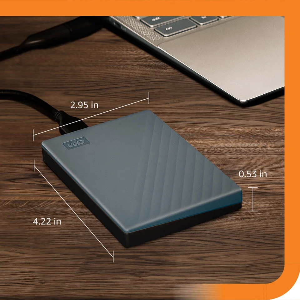 Wd 2Tb My Passport Portable Hard Drive, Works With Usb-c And Usb-a, Wi Personal  - Image 3 of 4