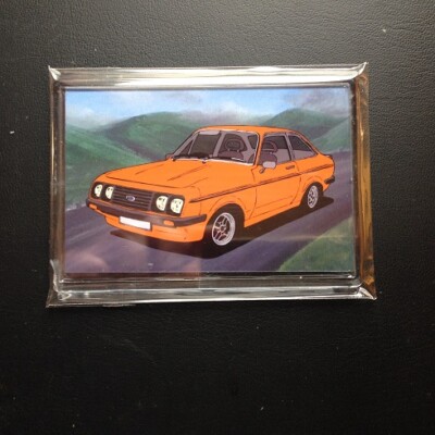 Ford Escort Mk2 RS 2000 Kühlschrankmagnet starr klar Kunststoff 
