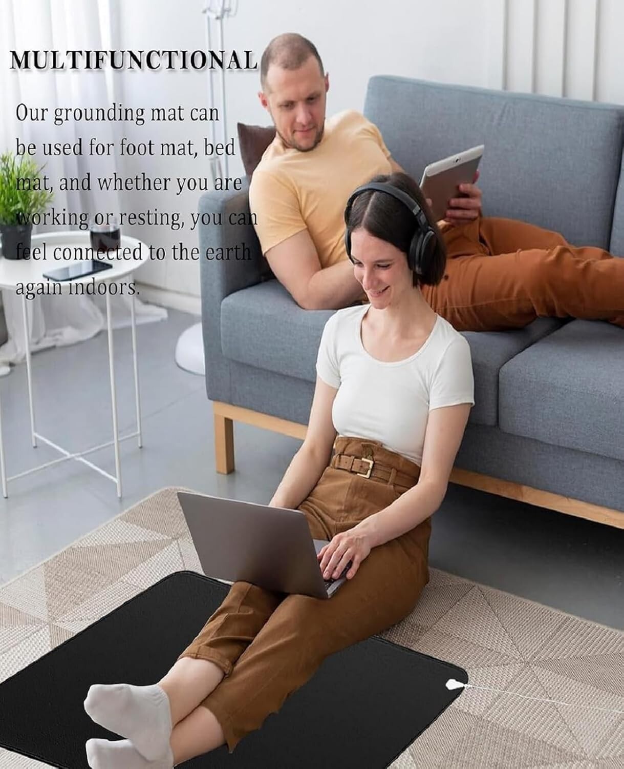 Grounding Mats for bed, Earth Grounding Pad for Sleeping, Reconnect to Earth,...