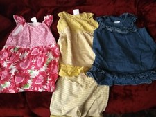 Lot of 3 Hanna Andersson summer dresses size 70