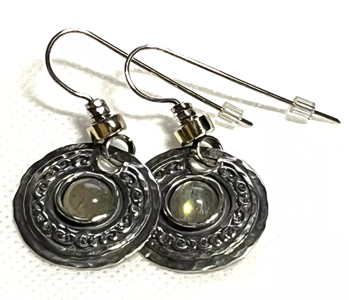 NWT Shablool DIDAE 925 Sterling Silver 14Kt gold labradorite