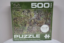 NEW Realtree Woodland Camouflage Hunter Jigsaw Puzzle 500 Piece 24" x 18"
