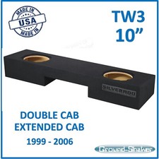 Chevy Silverado Extended Cab 10" Sub Box Sub Enclosure For JL Audio TW3 Box
