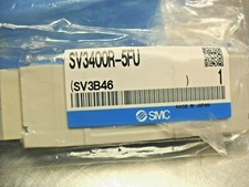 SMC SV3400R-5FU Solenoid Valve, Air, 3-Position Exhaust Center, Internal Pilot, 