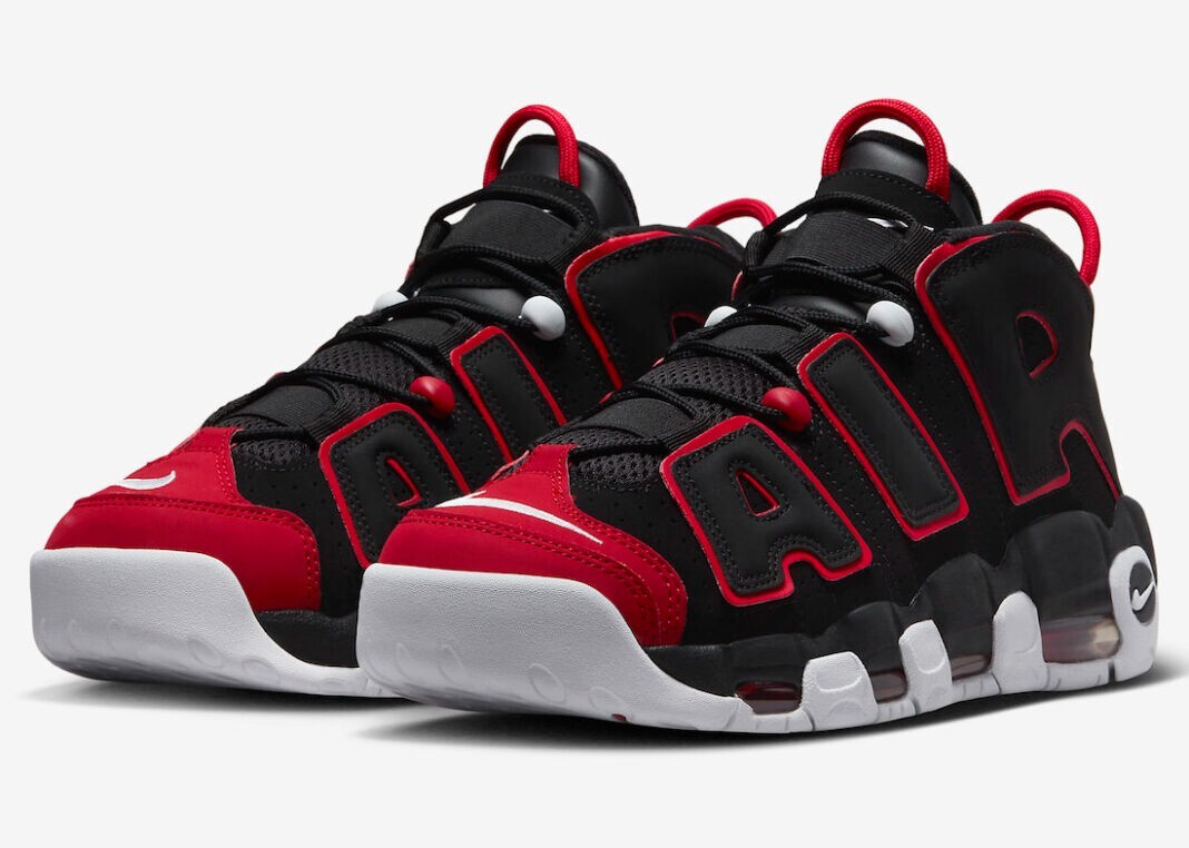 Nike Air More Uptempo 96 Red Toe Size 9 US Men's FD0274-001 Nike Air More Uptempo 96 Red Toe Size 9 US Men's FD0274-001