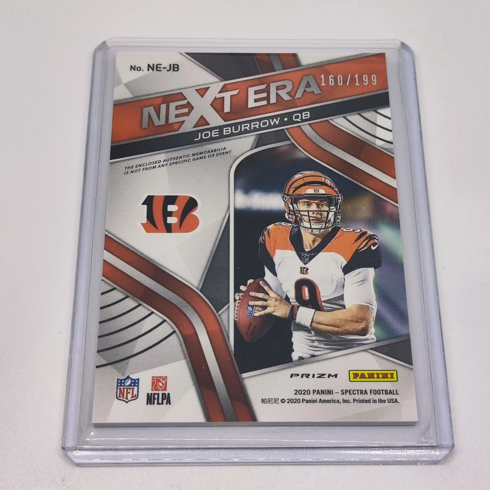 2020 Panini Spectra Next Era Rookie Patch JOE BURROW /199!! - Image 2 of 2