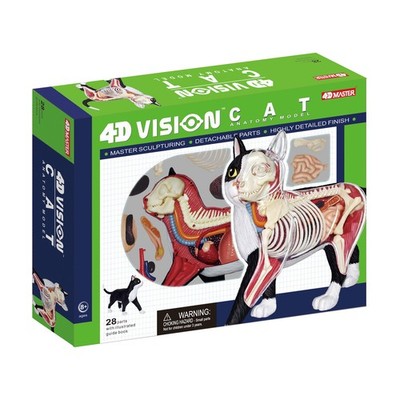 New - 4D Master 4D Vision Black & White Cat Anatomy Model - Ages 8+ | 1 player