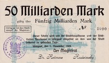 Wolgast - Stadt - 50 Milliarden Mark - KN 4st - Keller 5703.b.