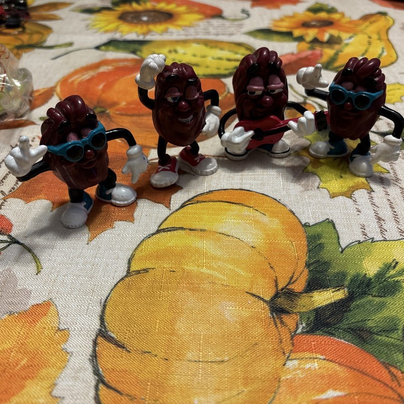 1988 CA. RAISINS Lot 4 WINKING MAN, RED GUITAR PLAYER & TURQUOISE SUNGLASSES NEW