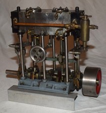 Vintage Stuart Twin Marine Engine - Steam Engine - Reverse, Lubricator