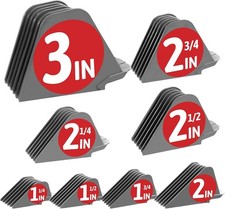 3 Inch Clipper Guards, Hair Guide Combs 8pcs From 1.25-3 Inch, Gray