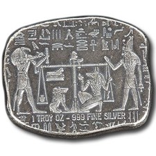 1 oz Monarch Egyptian Relic Silver Bar (New)