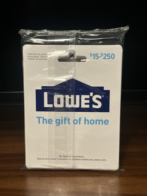 Lowe s $15-$250 10 Pack Bundle No Balance/No Value/Not Activated Collectible