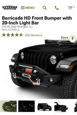 Barricade Front Bumper For Jeep Wrangler Barricade Front Bumper For Jeep Wrangler