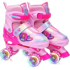 Roller Skates for Girls, Beginners, - Rainbow Roller Skates for Little Girls,...