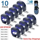 10PK Dymo Letratag Refill 91331 Plastic 12mm Label Tape White 1/2" LT-100H