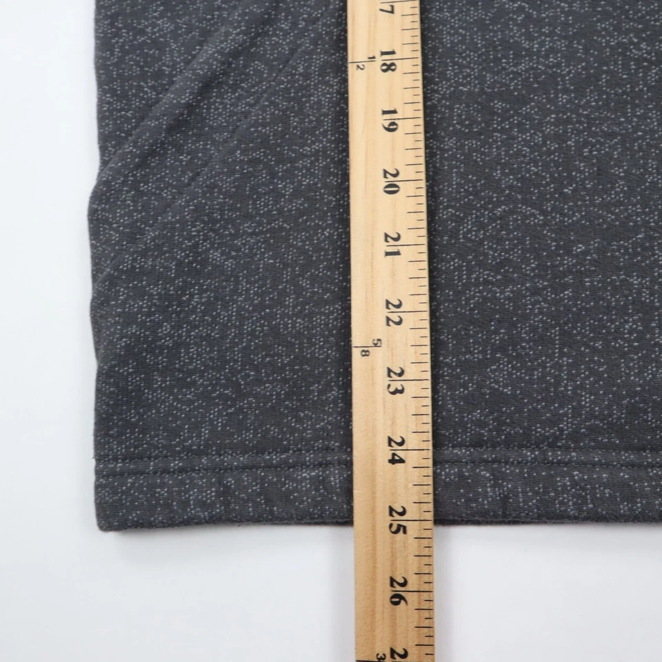 Volcom 1/4 Zip Sweatshirt Fleece Mens Small Black Gray Pullover Pockets - Image 4 of 4