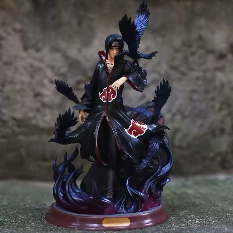 Action Figure Itachi Uchiha 28cm Manga Naruto Shippuden Statua Collezione Anime