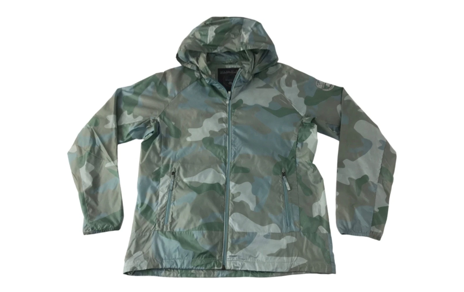 Napajiri Expedition Antartic Program Camo Windbreaker Hoodies Camo Jacket L F096