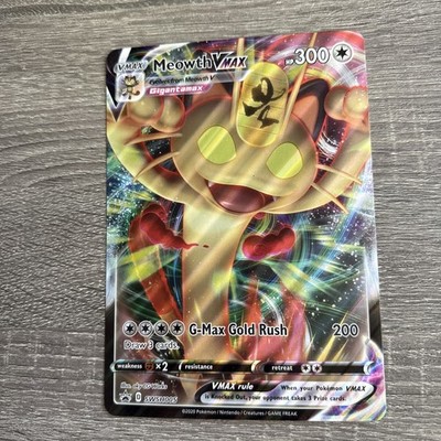 Pokémon - Meowth VMAX SWSH005 - Black Star Oversized Jumbo Promo