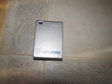 Sony Walkman SRF-30W FM Radio with Belt Clip, Gray ,NOT Tested NO BATTERY COVE