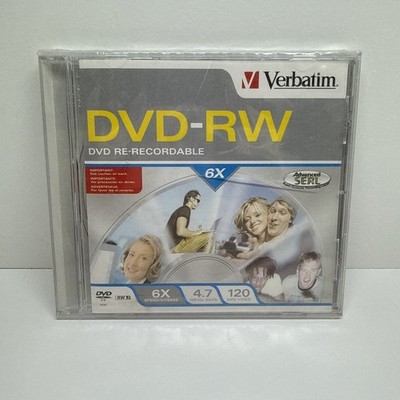 Verbatim DVD-RW Disk  6X Speed 4.7GB 120 Min Video (Sealed)
