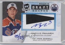 2010 Upper Deck The Cup Rookie Draft Boards 5/25 Magnus Paajarvi #DB-MP Auto g0y